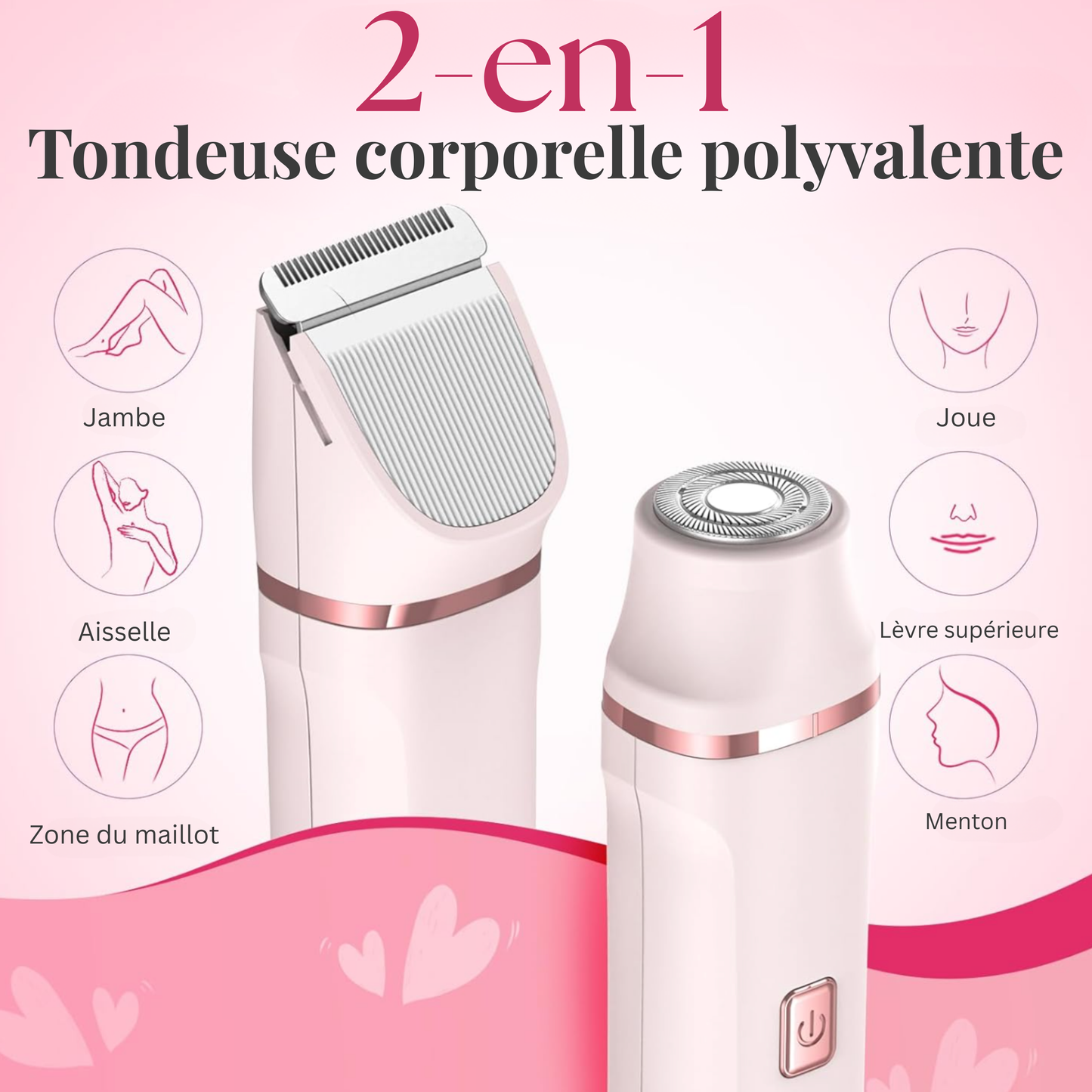Luvimelle™ Épilateur & Tondeuse 2-en-1
